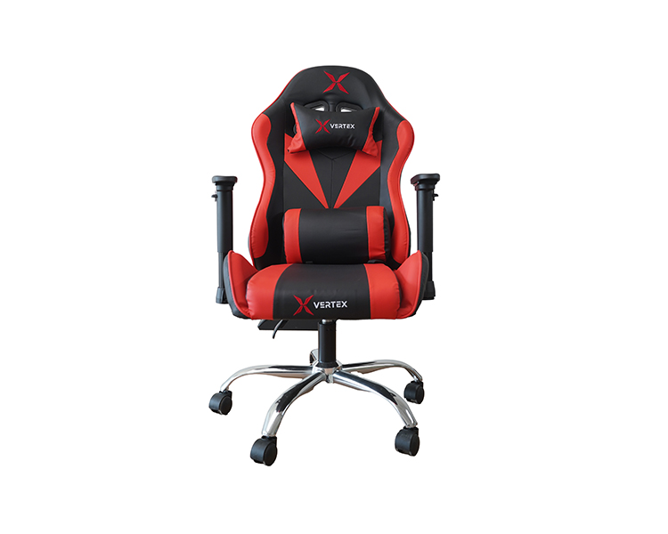 Gaming Chair: Vertex Gemu Gaming Chair Black & Red PVC